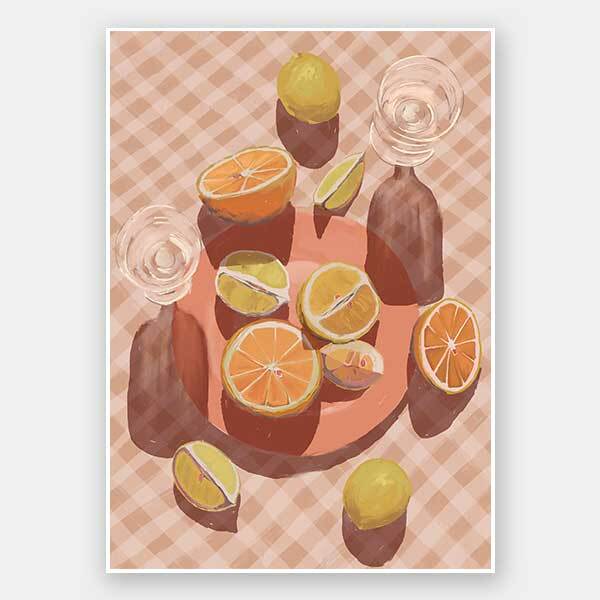 Slice of Orange Unframed Art Print