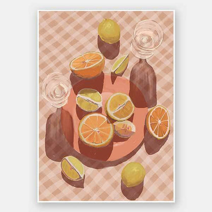 Slice of Orange Unframed Art Print