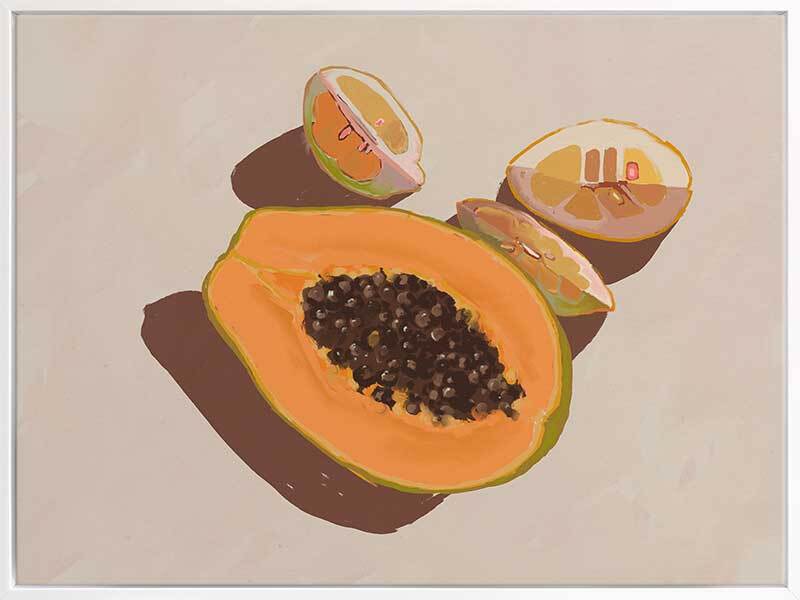 Oh my Papaya! Canvas Art Print