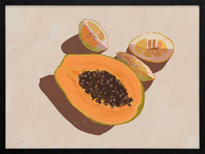 Oh my Papaya! Framed Art Print