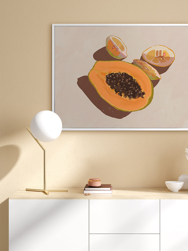 Oh my Papaya! Canvas Art Print | Lifestyle