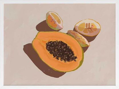 Oh my Papaya! Framed Art Print