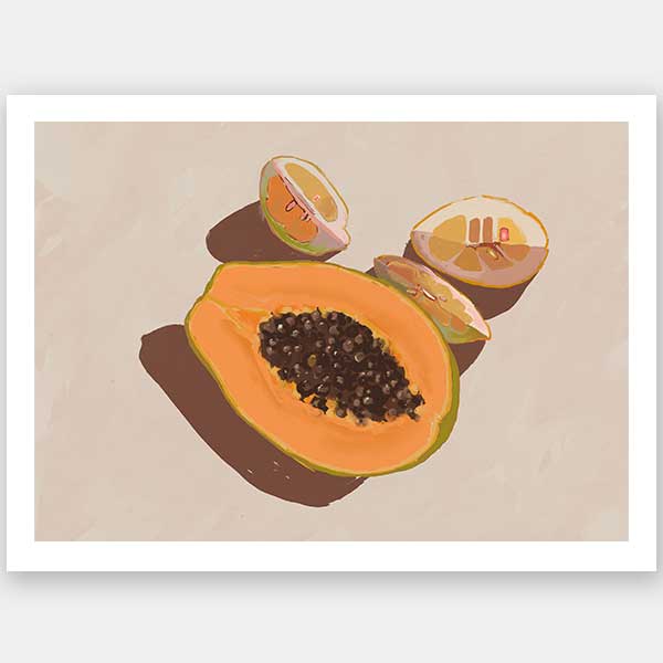 Oh my Papaya! Unframed Art Print