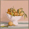 Bowl of Oranges - Oak Box Frame Canvas - 30x30