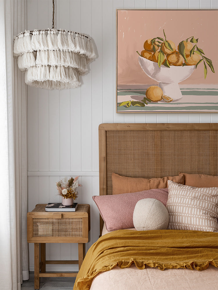 Bowl of Oranges Canvas Art Print | Lifestyle