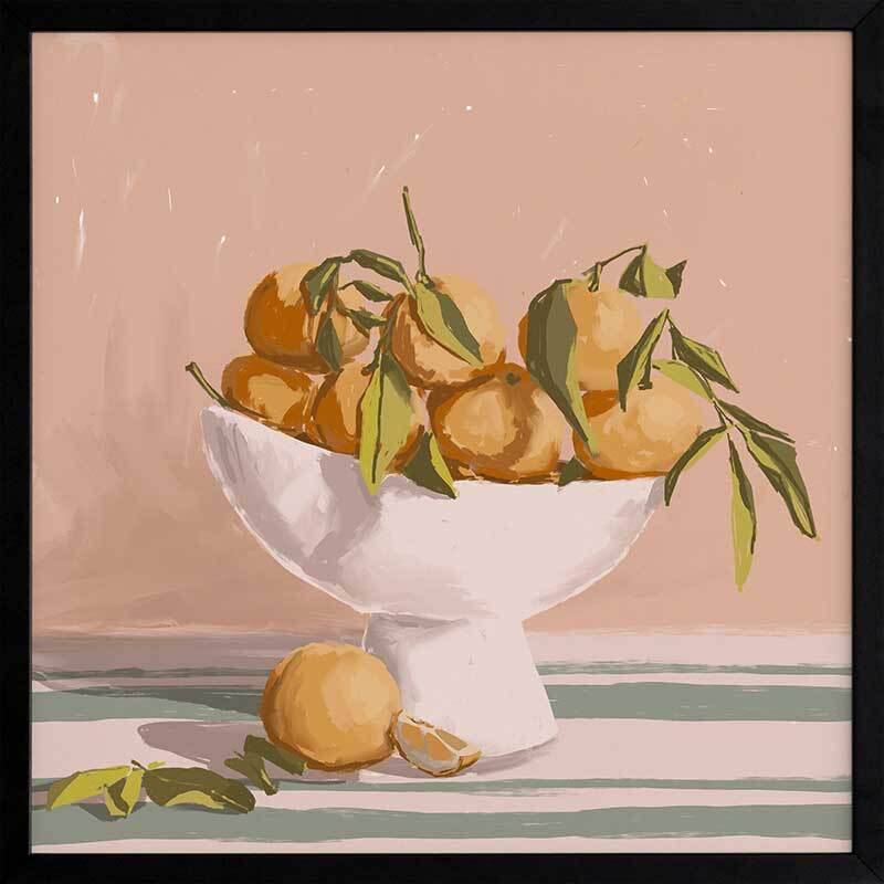 Bowl of Oranges Framed Art Print