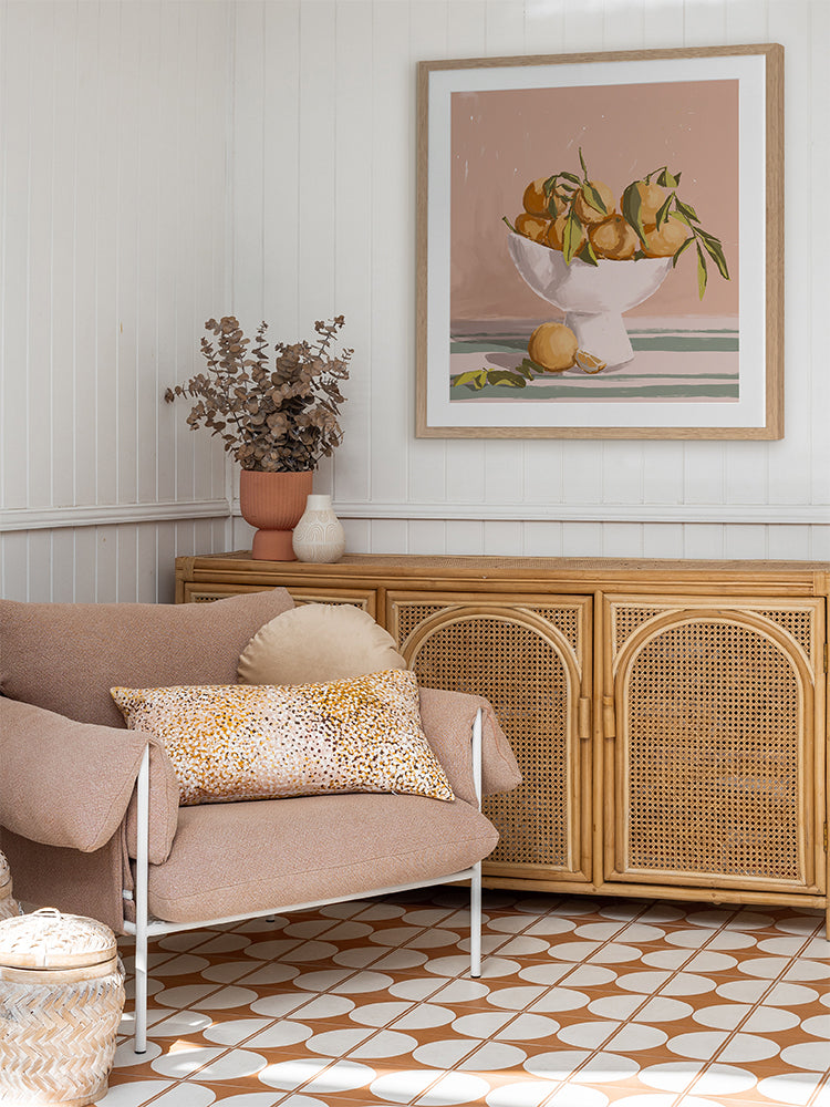 Bowl of Oranges Framed Art Print | Lifestyle