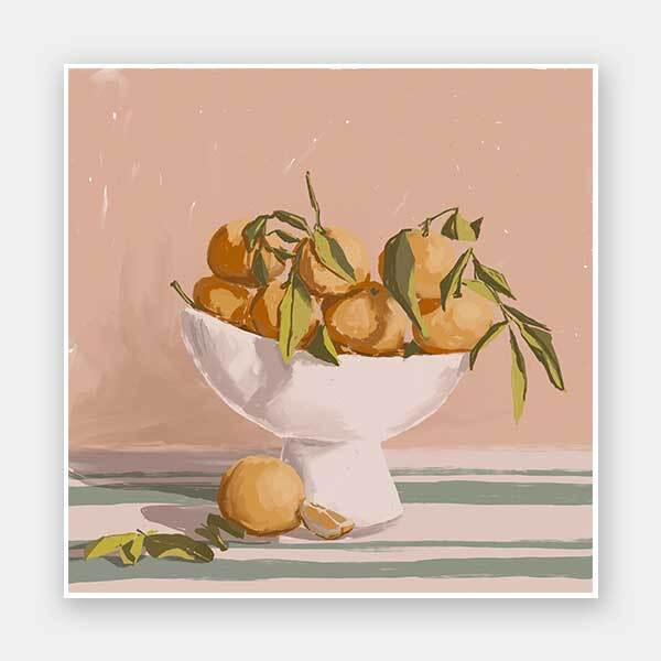 Bowl of Oranges Unframed Art Print