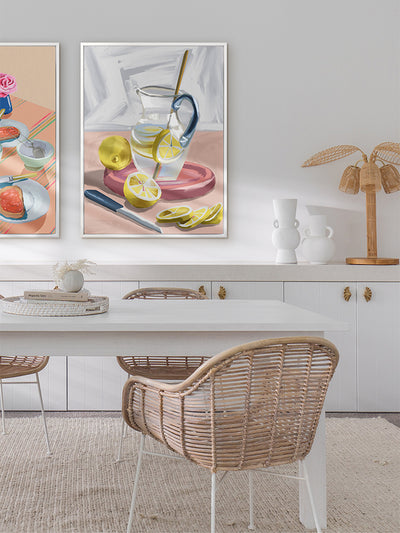 Life & Lemonade Canvas Art Print | Lifestyle