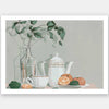 Mint, Lime & Oranges Unframed Art Print