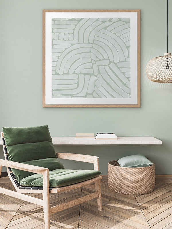 Arching Echoes III Framed Art Print | Lifestyle