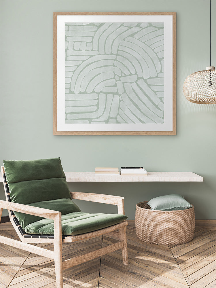 Arching Echoes III Framed Art Print | Lifestyle