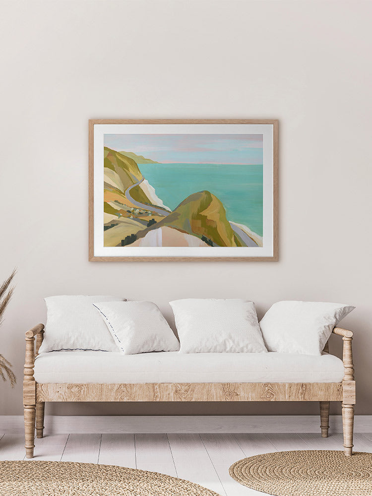 Coastal Drive Framed Art Print | Lifestyle