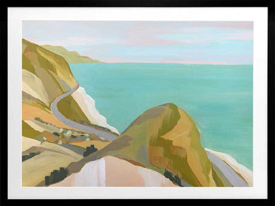 Coastal Drive Framed Art Print