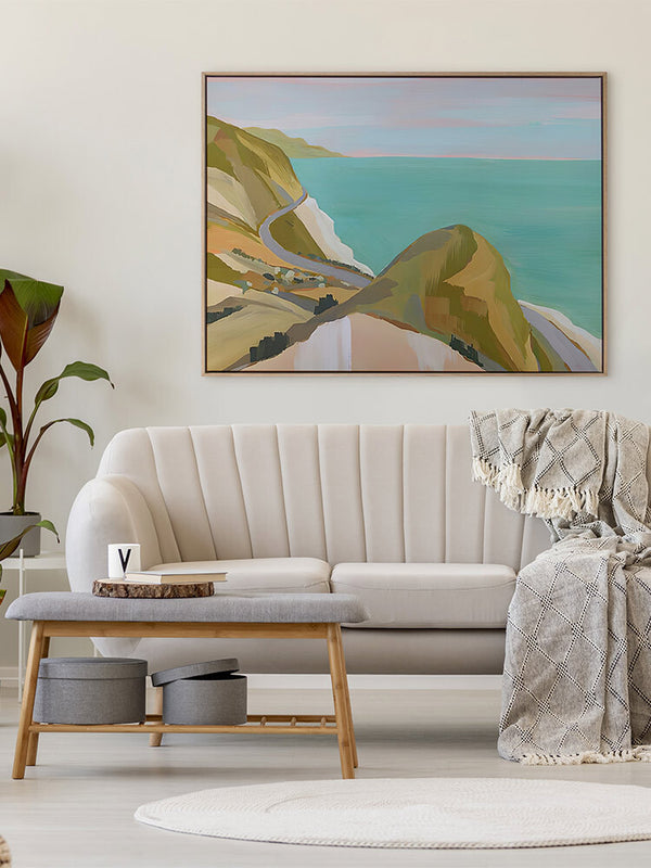 Coastal Drive Canvas Art Print | Lifestyle