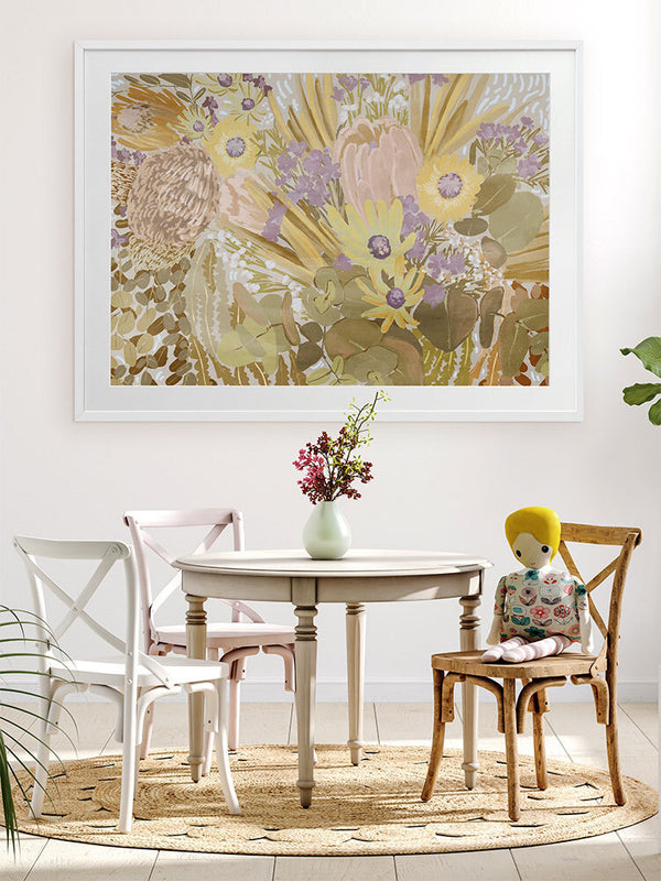 Native Brush I Framed Art Print | Lifestyle