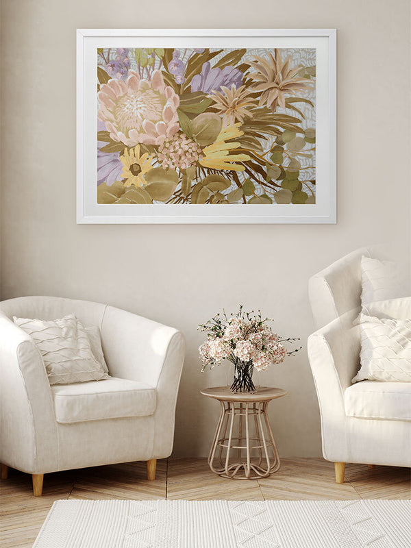 Native Brush II Framed Art Print | Lifestyle