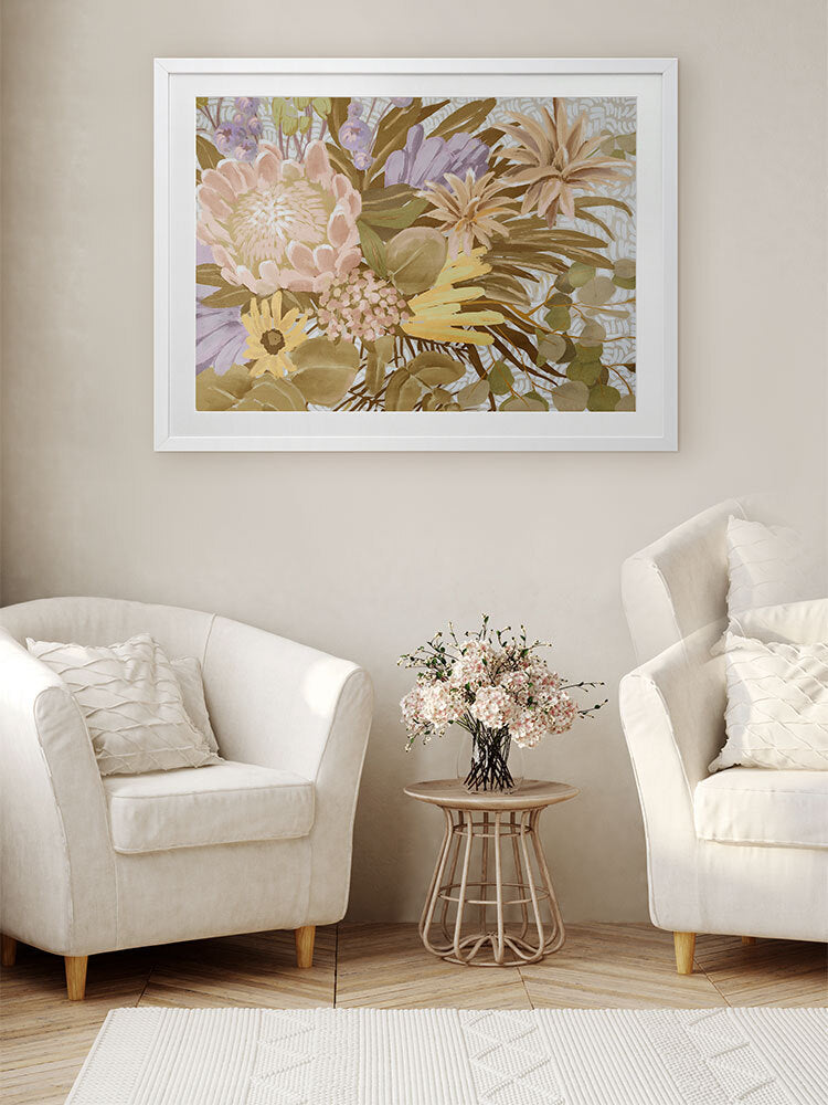 Native Brush II Framed Art Print | Lifestyle