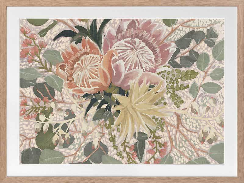 Floral Blush I Framed Art Print