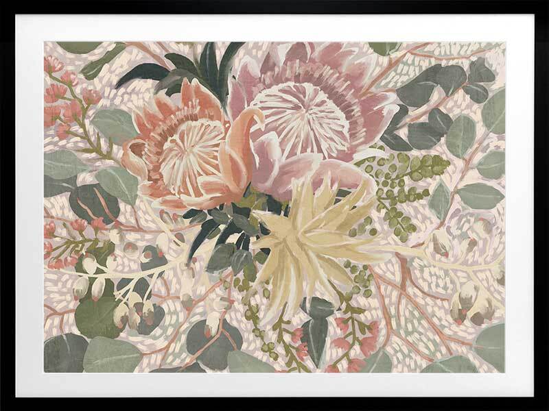 Floral Blush I Framed Art Print