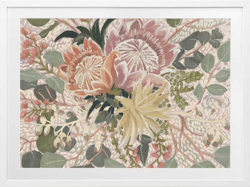 Floral Blush I Framed Art Print