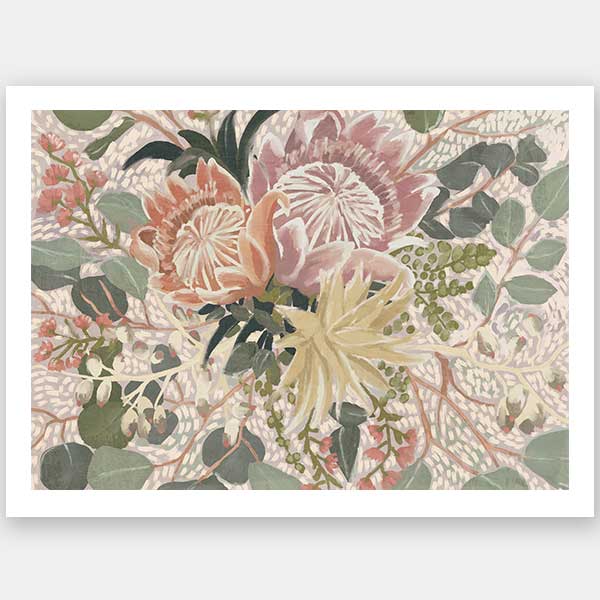 Floral Blush I Unframed Art Print