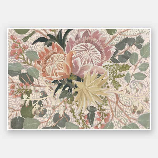 Floral Blush I Unframed Art Print