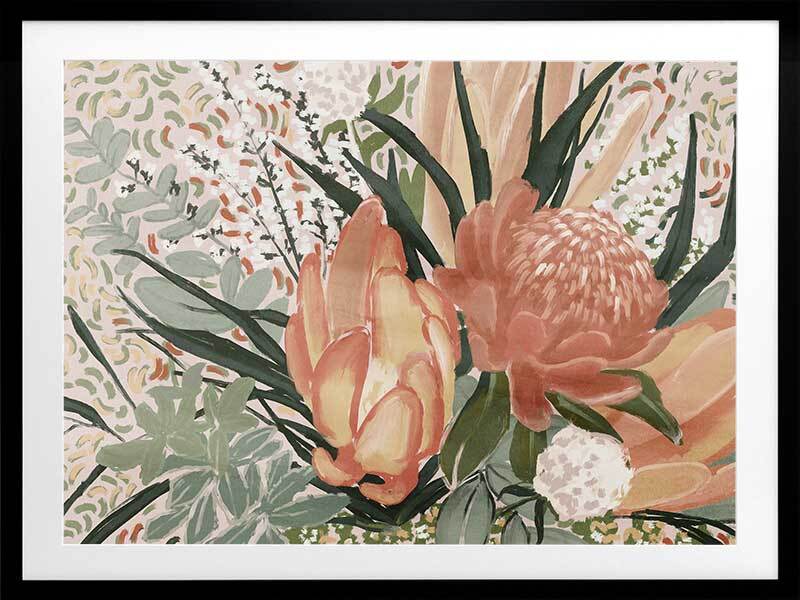 Floral Blush II Framed Art Print