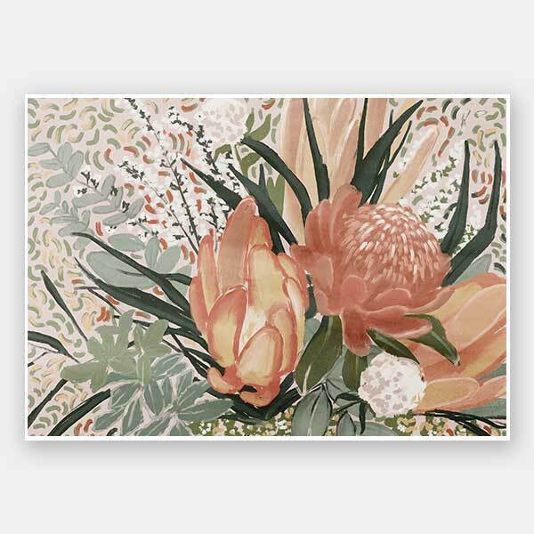 Floral Blush II Unframed Art Print