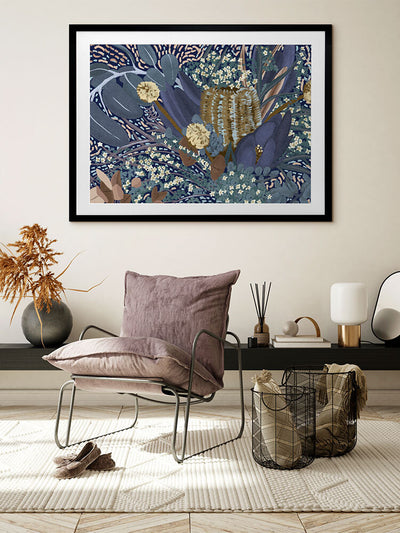 Nightfall II Framed Art Print | Lifestyle