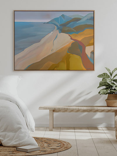 The Coastline Canvas Art Print | Lifestyle