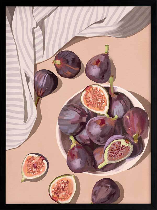 Fresh Figs Framed Art Print