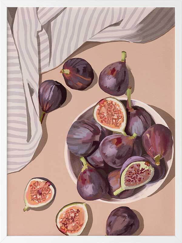 Fresh Figs Framed Art Print