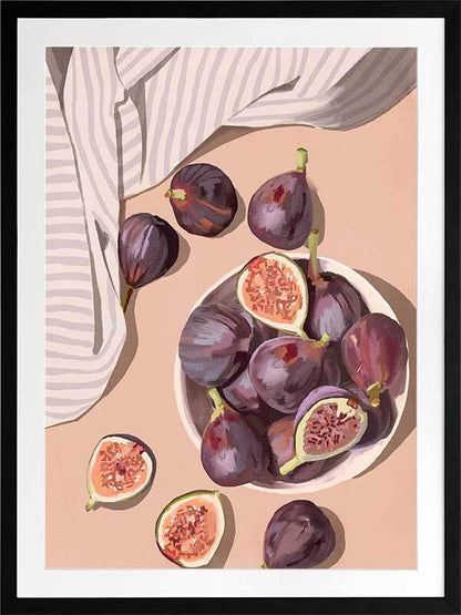 Fresh Figs Framed Art Print