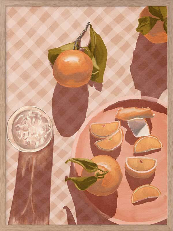 Sunset Mandarins Framed Art Print