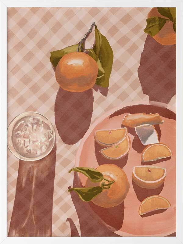 Sunset Mandarins Framed Art Print