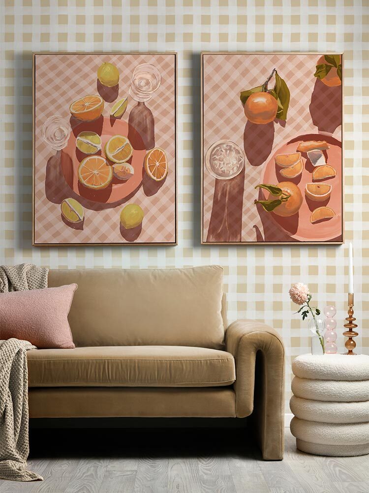 Sunset Mandarins Canvas Art Print | Lifestyle