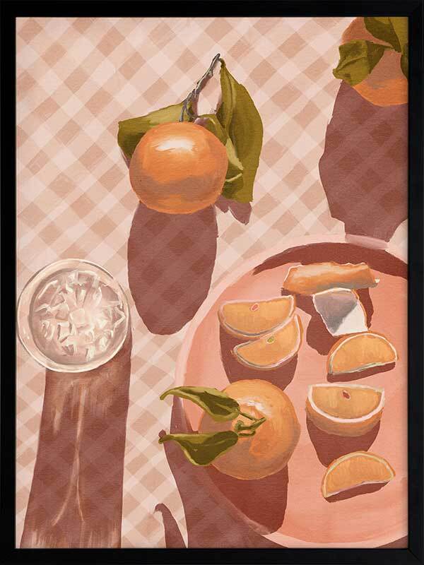 Sunset Mandarins Framed Art Print