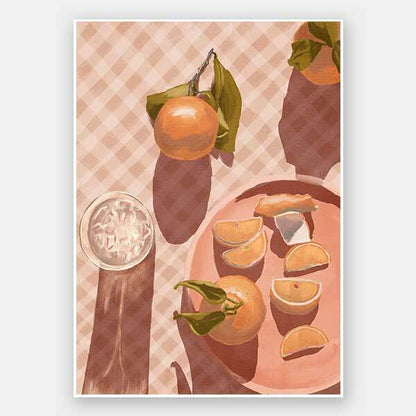 Sunset Mandarins Unframed Art Print