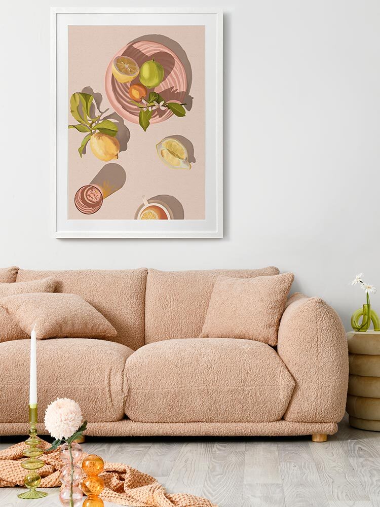 Citron Framed Art Print | Lifestyle