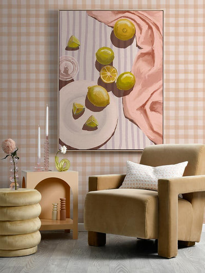 Sour Pink Canvas Art Print | Lifestyle