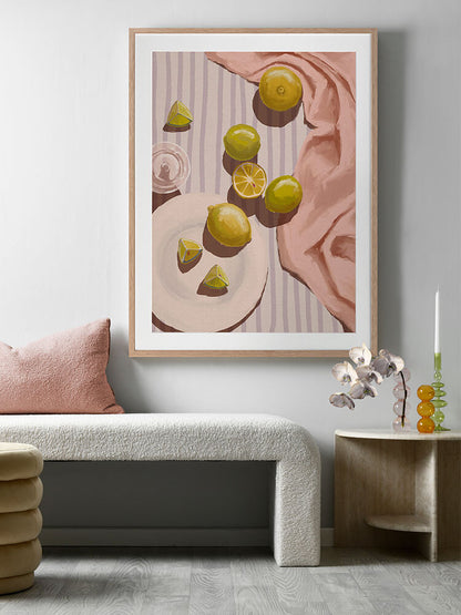 Sour Pink Framed Art Print