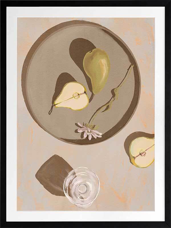 Pear Flowers Framed Art Print