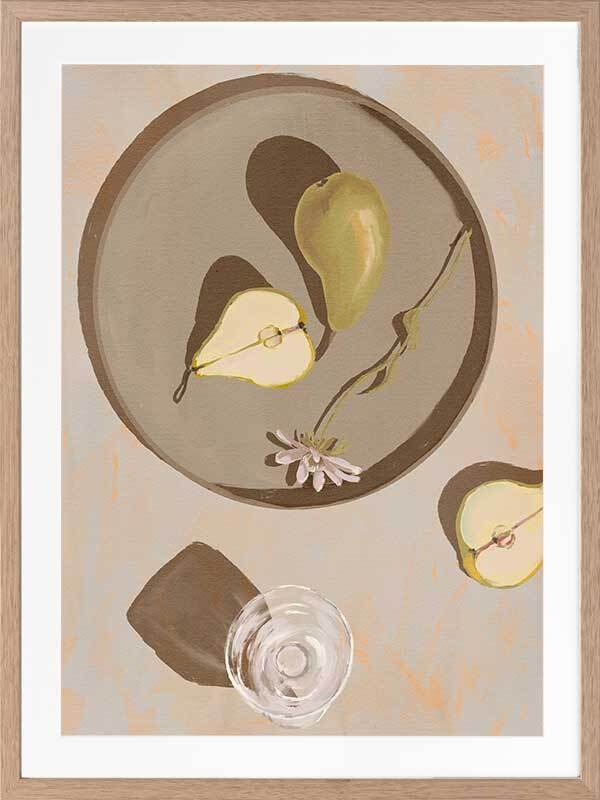 Pear Flowers Framed Art Print