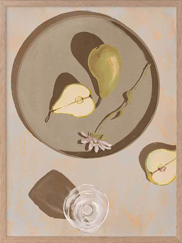 Pear Flowers Framed Art Print