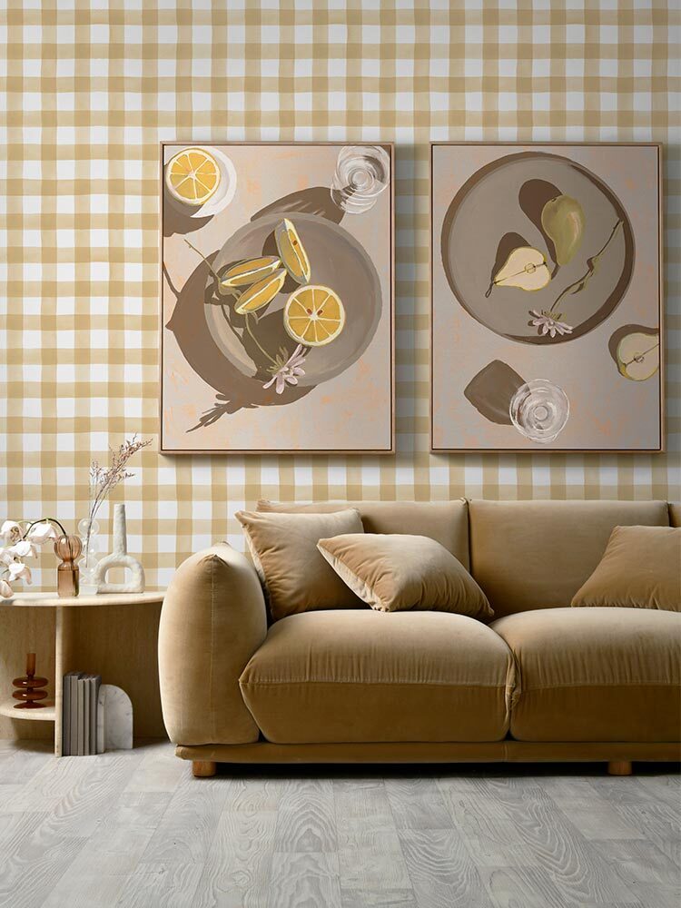 Lemon Yellow Canvas Art Print