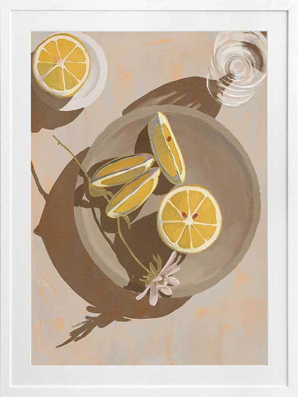 Lemon Yellow Framed Art Print