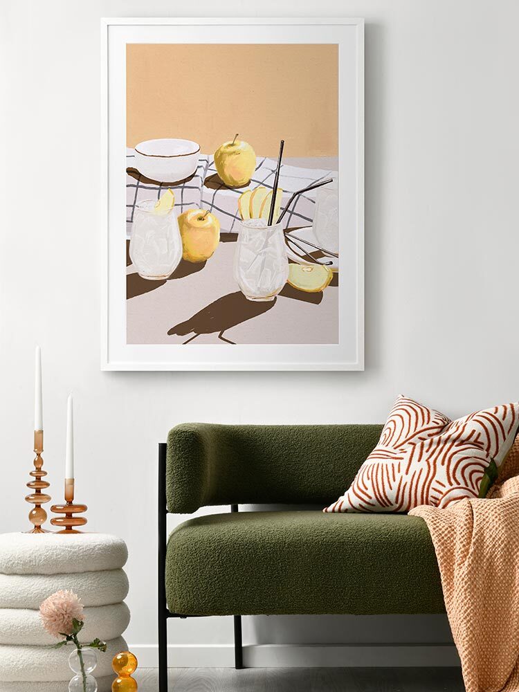 Apple Juice Framed Art Print | Lifestyle