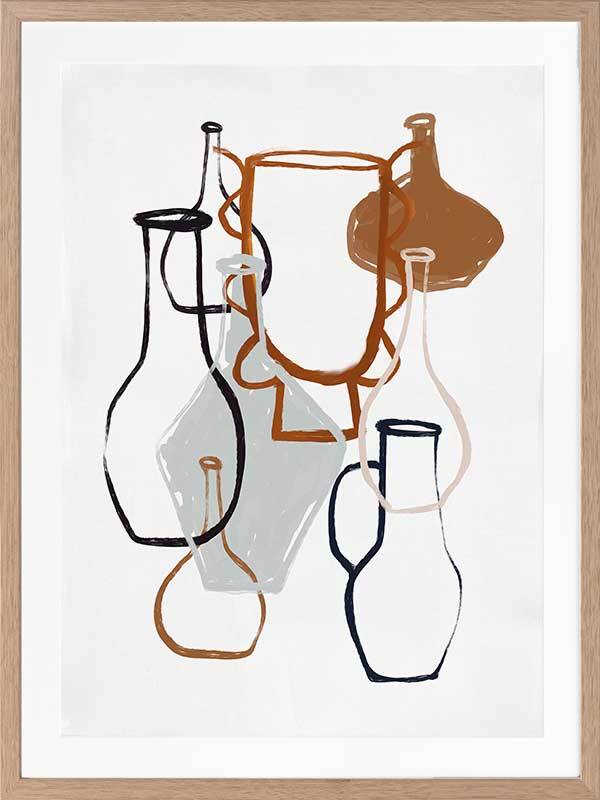 Open Air Market IV Framed Art Print 