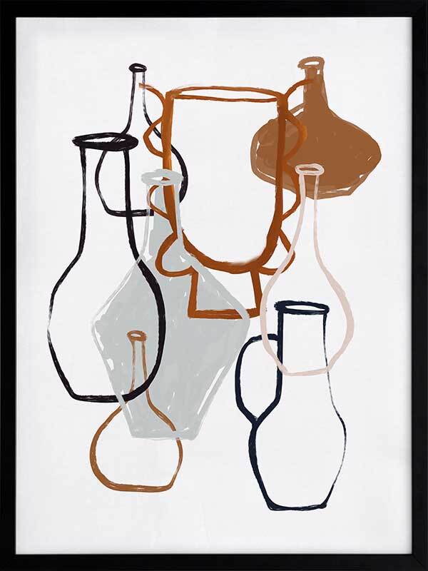 Open Air Market IV Framed Art Print 